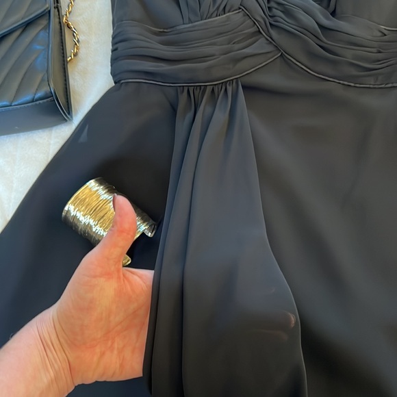 White House Black Market Strapless Black Dress - Picture 3 of 7